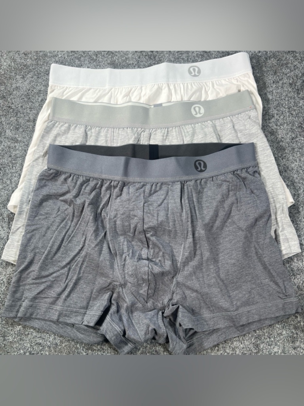LULULEMON Men's ALWAYS IN MOTION BOXER BRIEF LONG 7" Size L 3/PACK ASSORTED